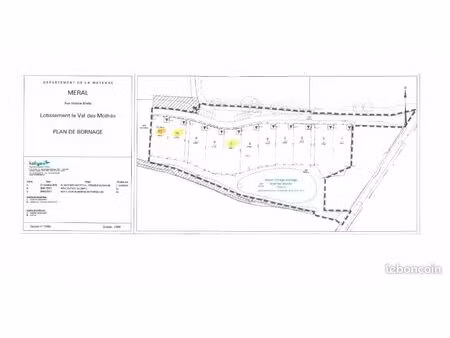 terrain 718 m² meral