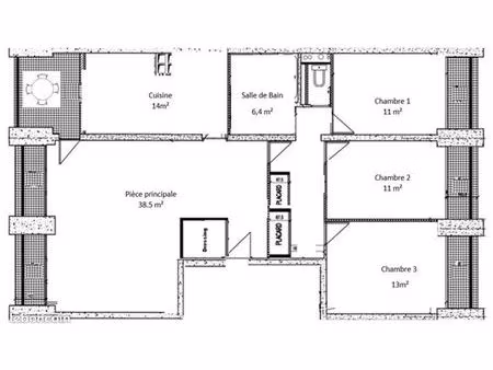 appartement 5 pièces 104 m² traversant clair et lumineux  vue dégagée