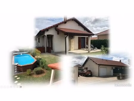 maison  3 chambres  90m²  pajay (38260)