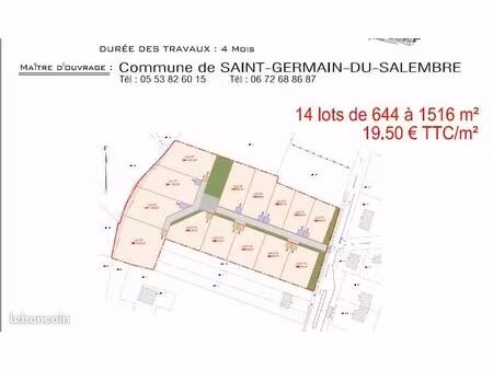terrain dans lotissement