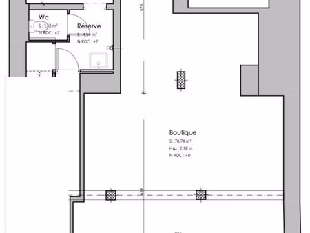 local commercial 94 m²