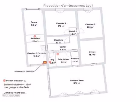 ferme 4 pièces 120 m²