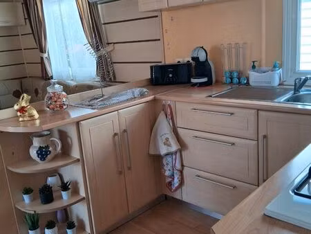 mobil-home 3 chambres – camping ouvert à l’année – fort potentiel locatif