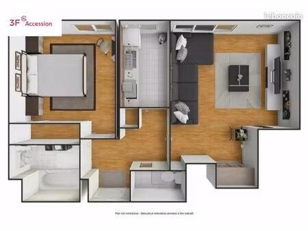 appartement 2 pièces 41 m²