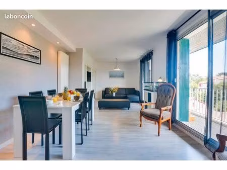 agréable appartement spacieux et lumineux type t4 traversant  au calme  avec vue dégagée d