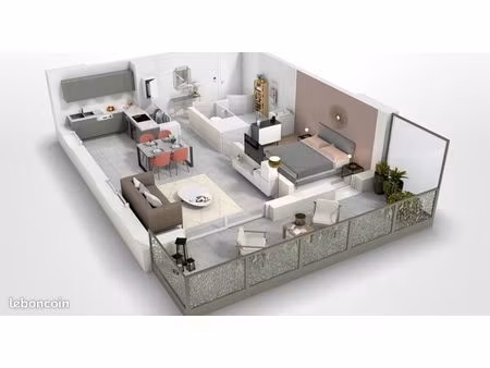 appartement - 4 pièces - claix coeur de ville