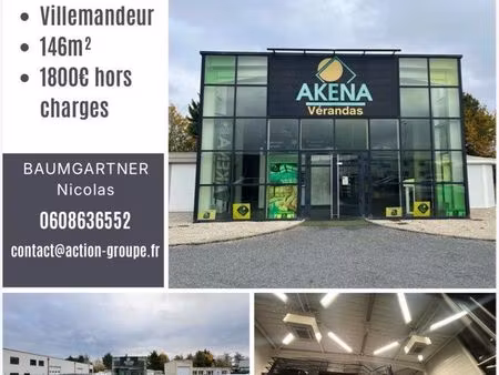 local bureaux 150m2 za villemandeur 45700