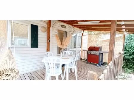 à vendre mobil-home 28 m² pour 4 à 6 personnes à lunel (camargue) proche des plages du gra