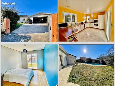 maison plain-pied 162 m2 – jardin 970 m2 – piscine – saint-simon (toulouse)