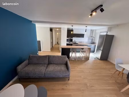 t3 67m2 meublé au pied du métro jolimont