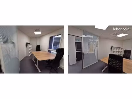 bureau fermé meublé de 12 m² à nantes sur un plateau de 97 m²