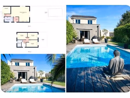 maison 137m2 - jardin - piscine