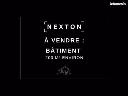 batiment 1 pièce 200 m²