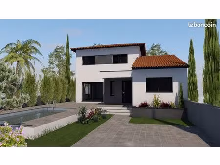 maison 3 faces (projet de construction) + terrain cases de pene 10 min perpignan