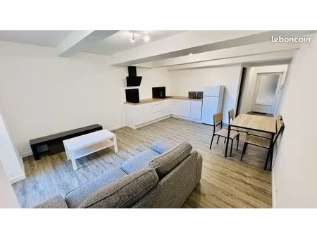 t2 meublé avec jardin centre ville