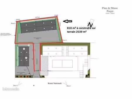 local d'activite 810 m² alvimare