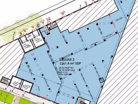 local commercial 1 261 m²