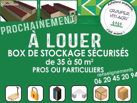 nouveau - a louer garages/boxs/container de stockage