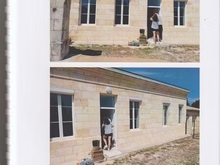 loue maison en pierre de taille style echoppe bordelaise