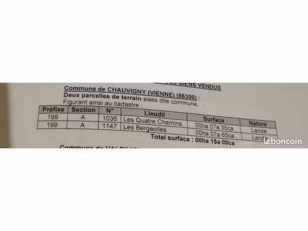 lot terrains boisés