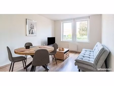 appartement 3 pièces état neuf  vendu meublé à wissembourg  gare  parking  commerces