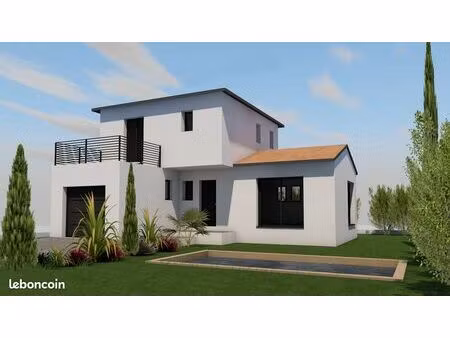 maison 4 faces (projet de construction) + terrain tautavel 15 min perpignan