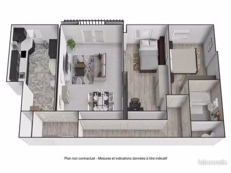 appartement 3 pièces 74 m²