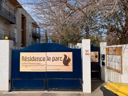 joli studio meuble et parking dans une résidence sécurisée le parc proche université