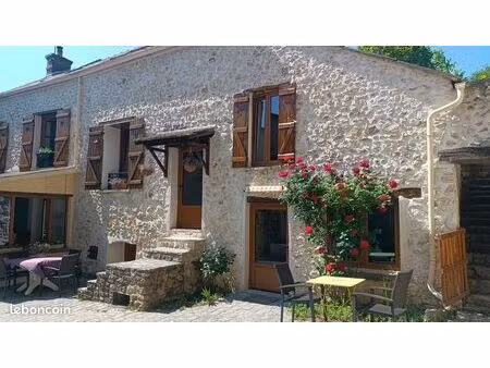 longère + 2 dépendances centre-ville septeuil   yvelines