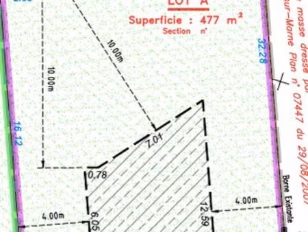 terrain chessy 477 m2
