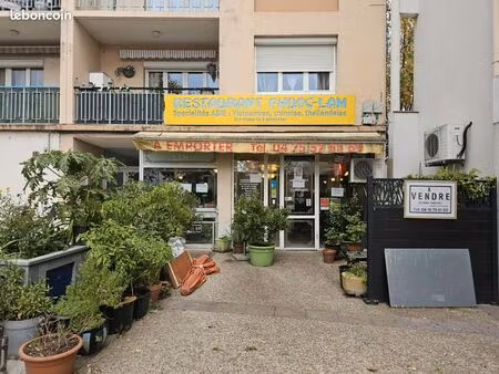 à vendre – restaurant fond & murs – centre portes-lès-valence – 145 m²