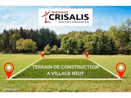 terrain 380 m² village neuf