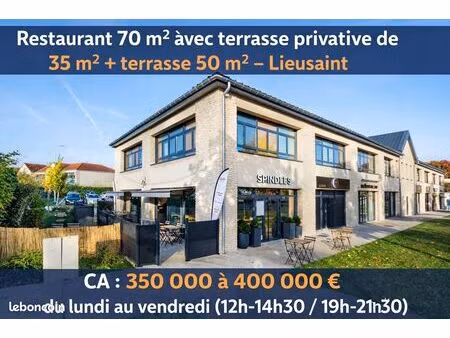 cession de bail – restaurant 70 m² avec terrasse privative