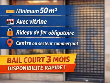 recherche local commercial