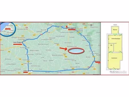 local 40 m²  sans reprise  emplacement de premier ordre  avec deux vitrines donnant direct