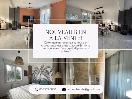 maison familiale moderne 134 m²  4 chambres  terrain paysager  proche gare et écoles