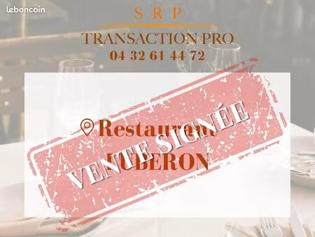 fonds de commerce restaurant fontaine de vaucluse