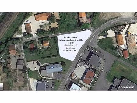 albasud rare  direct propriétaire terrain constructible zone industrielle et commerciale a