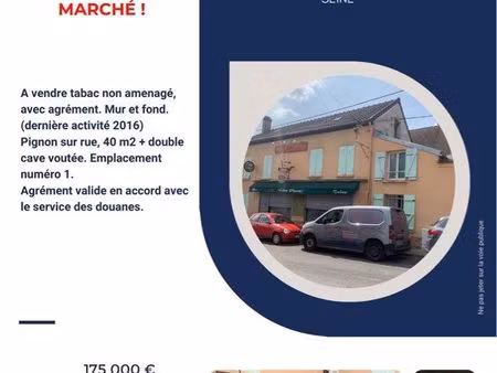à vendre débit de tabac murs + licence emplacement numéro 1 triel sur seine