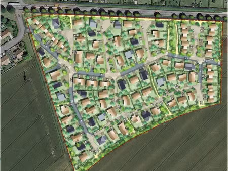 vente terrain 323 m² à banville (14480)  70 000 €