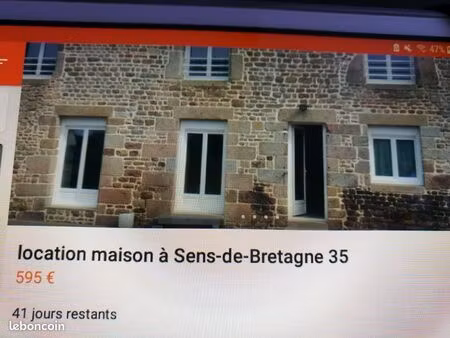 maison individuelle à louer sens de bretagne
