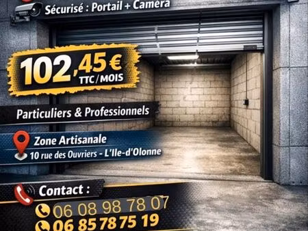 garage à louer - ile d'olonne