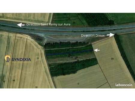 terrain 1272 m² vert-en-drouais