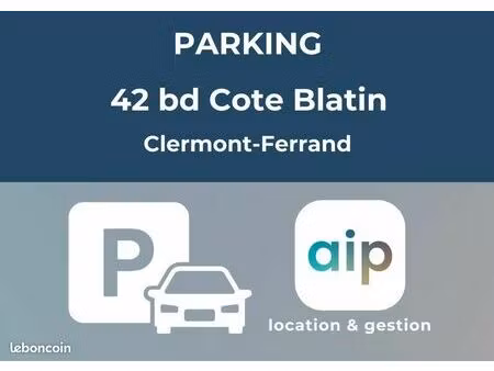 parking 12 m² clermont ferrand