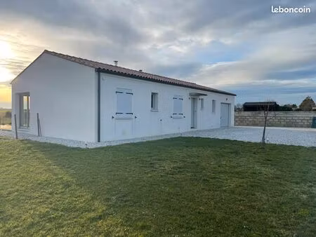 maison contemporaine de plain-pied – 105 m² – triangle saintes / pons / cognac