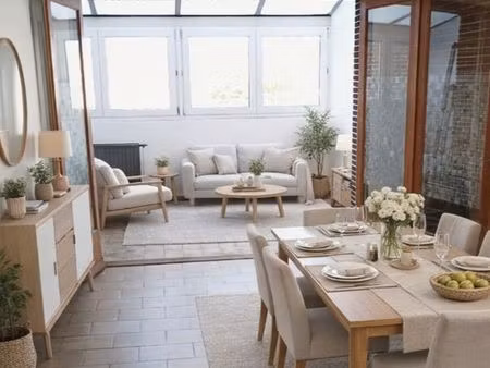 maison de ville avec garage  jardin et grand hangar 250 m2