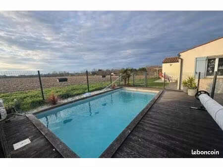 maison plain-pied 92 m² avec piscine – salles-sur-mer