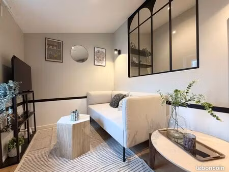 t1 bis meublé rénové – oullins centre – 6 min métro