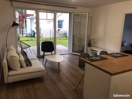 t2 meublé à l’année avec terrasse et jardin – andernos-les-bains