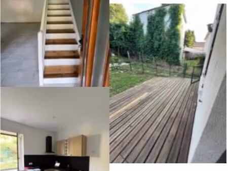 maison de ville t2 en duplex avec jardin – face au pic de saint-romain-le-puy